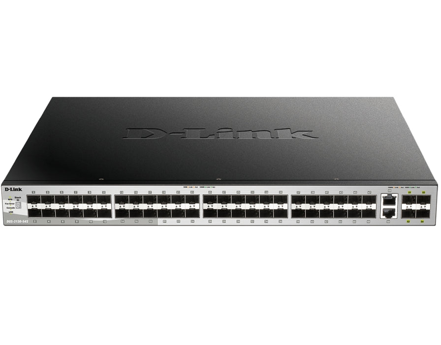 D-Link 48 SFP порта Layer 3 Stackable Managed Gigabit Switch с 2x10GBASE-T порта и 4xSFP+ порта