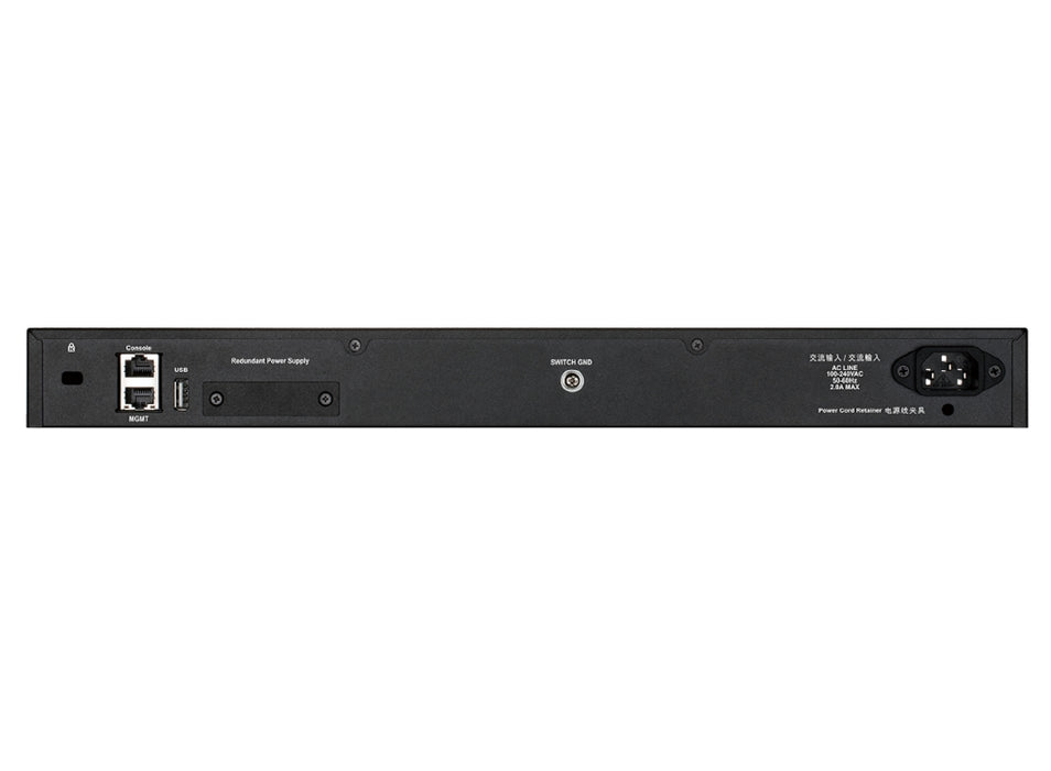 D-Link 48x10/100/1000BASE-T портове Layer 3 Stackable Managed Gigabit Switch with 2x10GBASE-T ports and 4xSFP+ ports