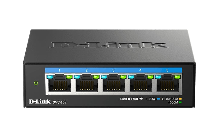 D-Link 5-портов мулти-гигабитов неуправляем превключвател