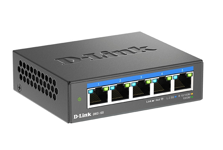 D-Link 5-портов мулти-гигабитов неуправляем превключвател