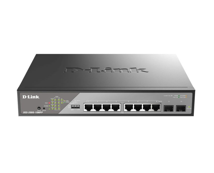 D-Link 10-портов Gigabit Ethernet PoE++ комутатор за наблюдение