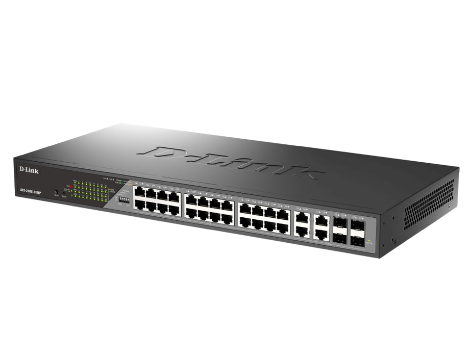 D-Link 28-портови Gigabit Ethernet PoE+ комутатори за наблюдение