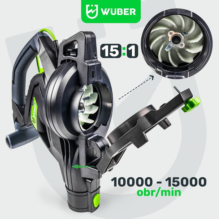 Електрическа духалка за листа 3000 W с дробилка 15:1 W43422 WUBER