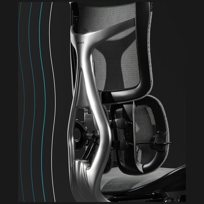 Ергономичен стол Diablo Chairs M0-Kinetic, черен