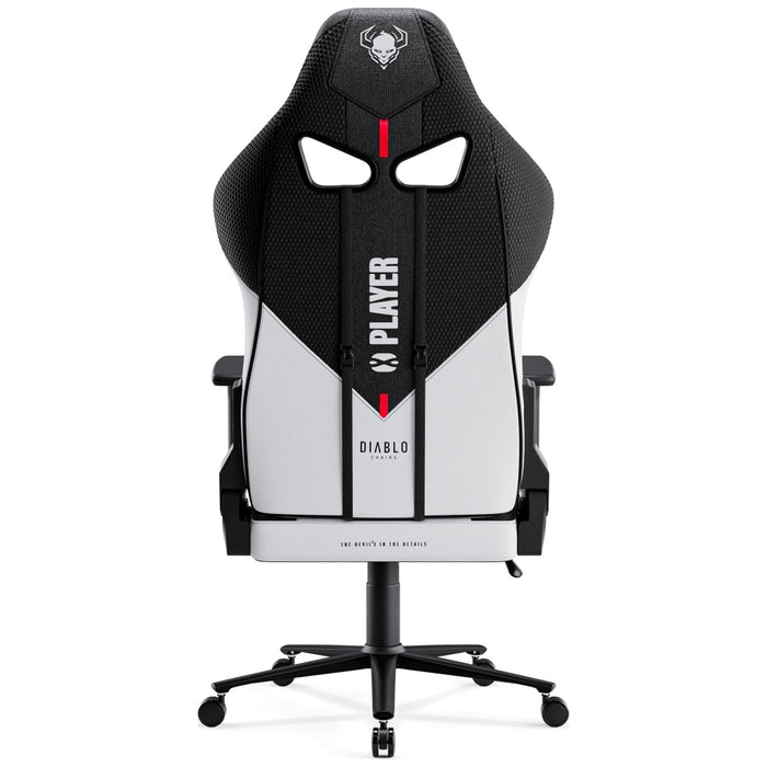 [?] Гейминг фотьойл Diablo Chairs X-Player 2.0 King Size, бял-черен