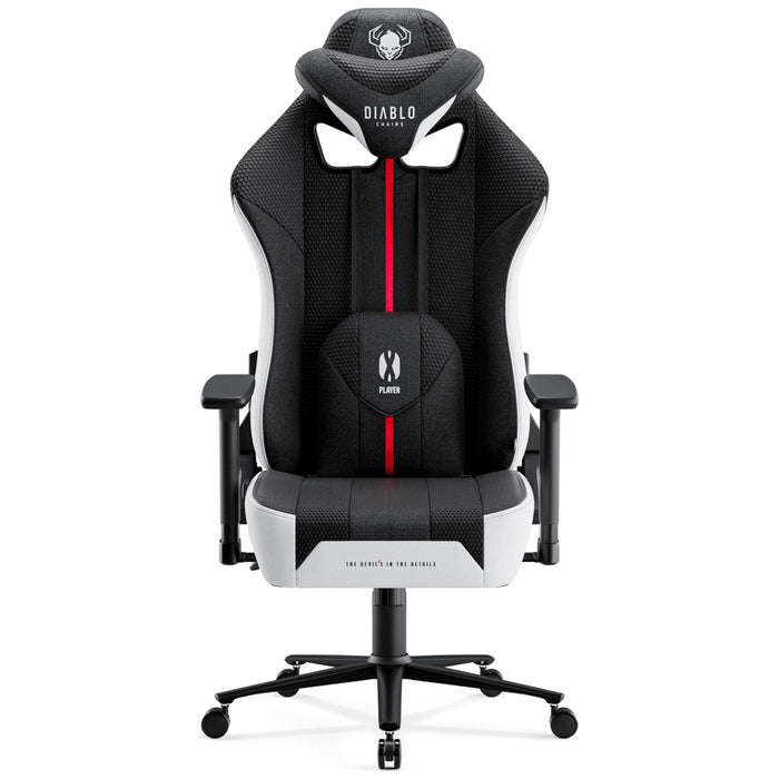 [?] Гейминг фотьойл Diablo Chairs X-Player 2.0 King Size, бял-черен