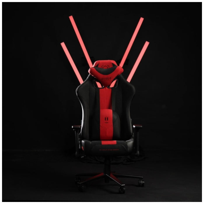 [?] Гейминг фотьойл Diablo Chairs X-Player 2.0 King Size, бял-черен
