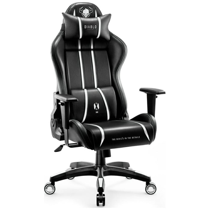 [?] Гейминг стол Diablo Chairs X-One 2.0 Normal Size, черно-бял