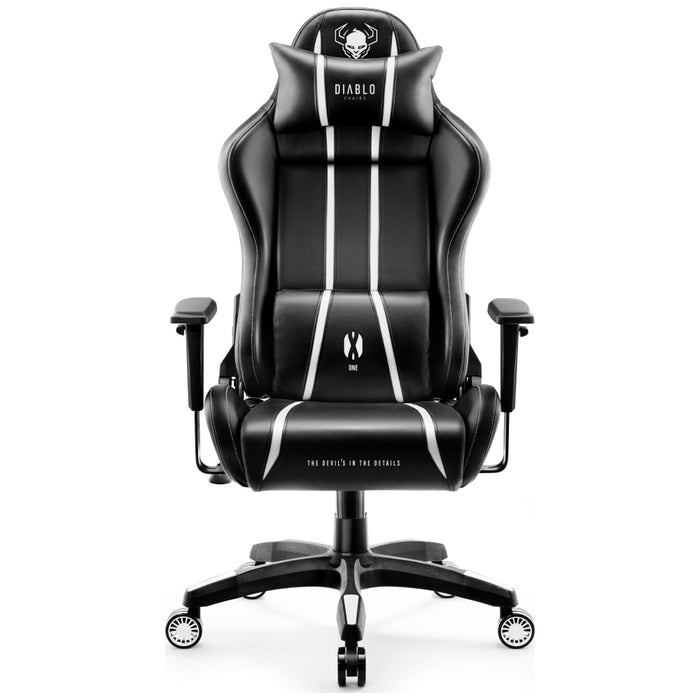 [?] Гейминг стол Diablo Chairs X-One 2.0 Normal Size, черно-бял
