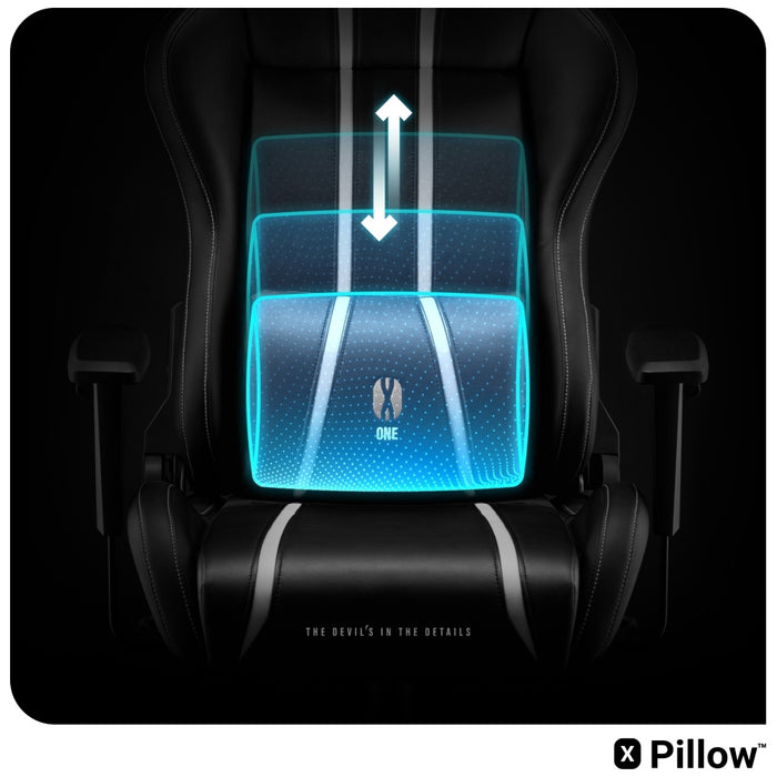 [?] Гейминг стол Diablo Chairs X-One 2.0 Normal Size, черно-бял