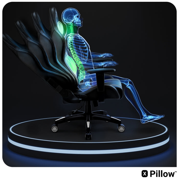 [?] Гейминг стол Diablo Chairs X-One 2.0 Normal Size, черно-бял