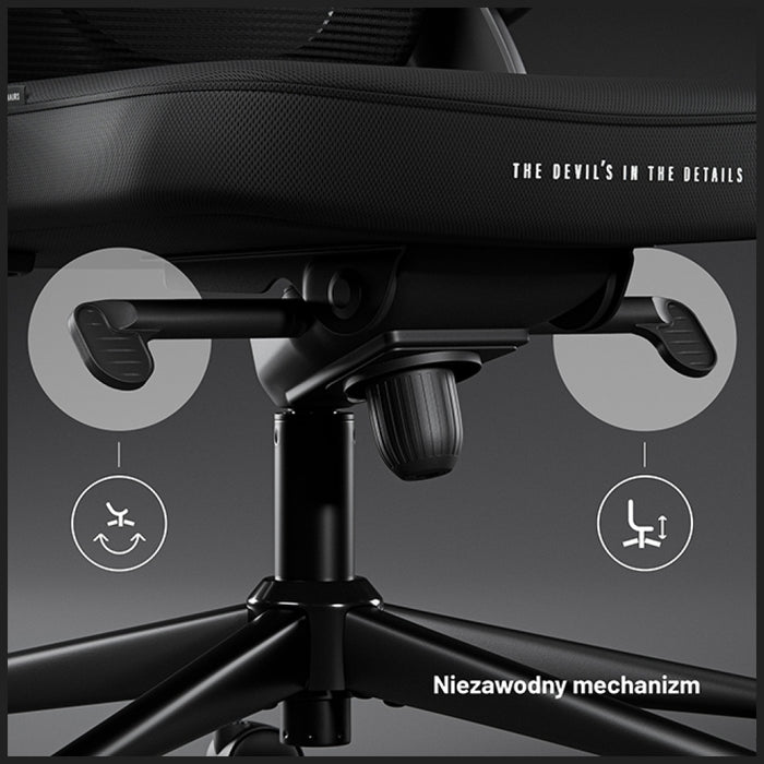 [?] Офисен стол Diablo Chairs V-Light, ергономичен, черен