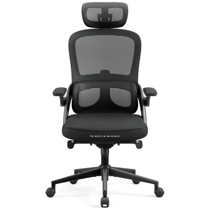 [?] Офисен стол Diablo Chairs V-Light, ергономичен, черен