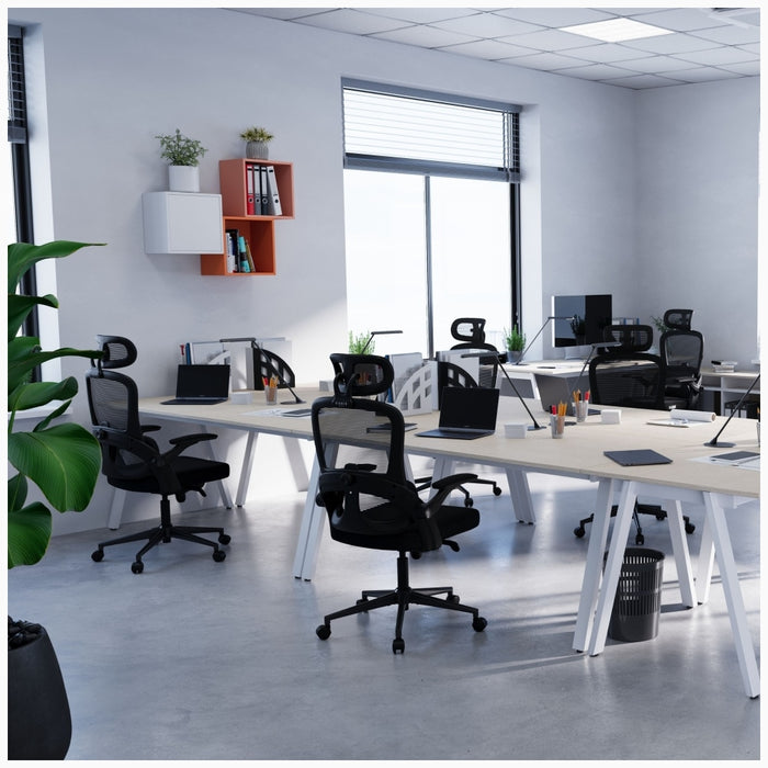 [?] Офисен стол Diablo Chairs V-Light, ергономичен, черен