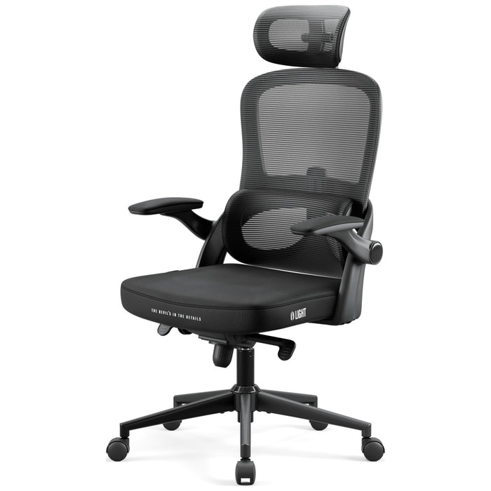 [?] Офисен стол Diablo Chairs V-Light, ергономичен, черен