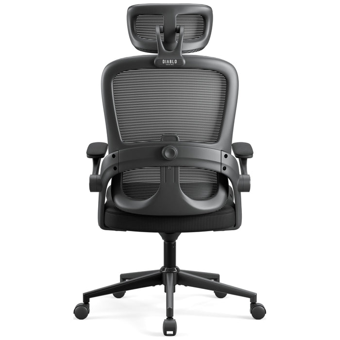 [?] Офисен стол Diablo Chairs V-Light, ергономичен, черен
