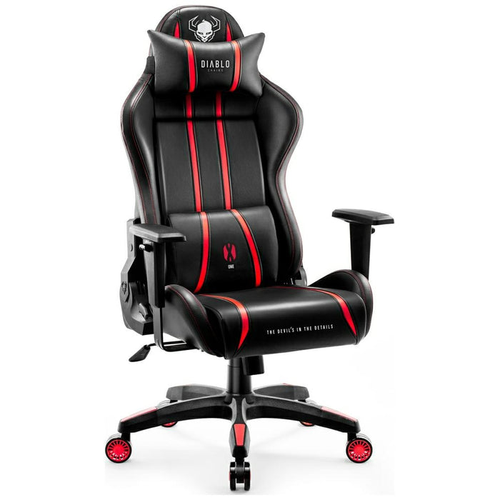 Гейминг фотьойл Diablo Chairs X-One 2.0 King Size, черно-червен