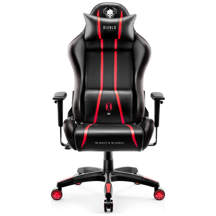 Гейминг фотьойл Diablo Chairs X-One 2.0 King Size, черно-червен