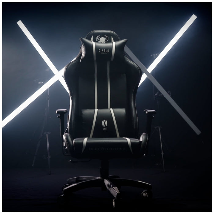 Гейминг фотьойл Diablo Chairs X-One 2.0 King Size, черно-червен