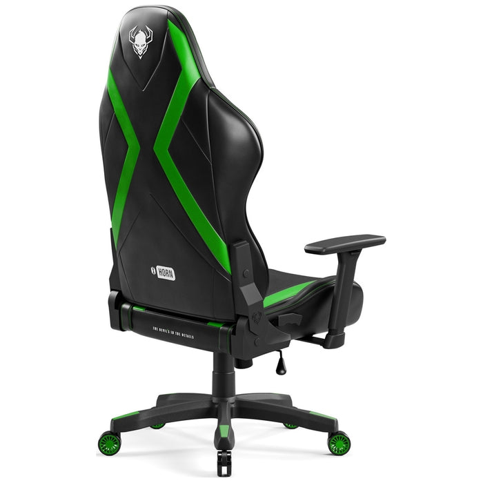 [?] Гейминг стол Diablo Chairs X-Horn 2.0 Normal Size, черно-зелен