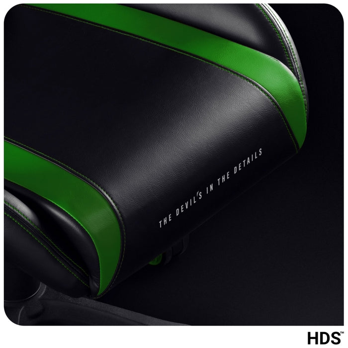 [?] Гейминг стол Diablo Chairs X-Horn 2.0 Normal Size, черно-зелен