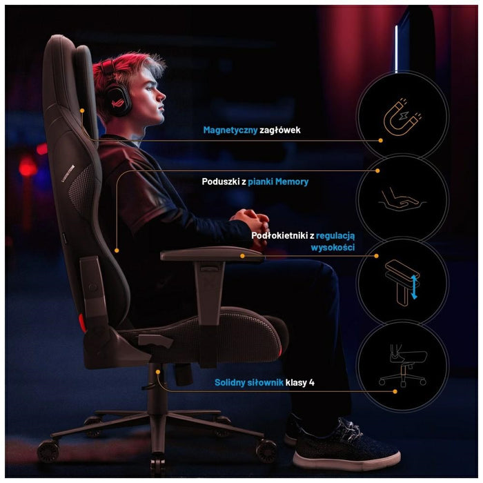 [?] Геймърски стол Diablo Chairs Diablo X-One PRIME Normal Size, черен