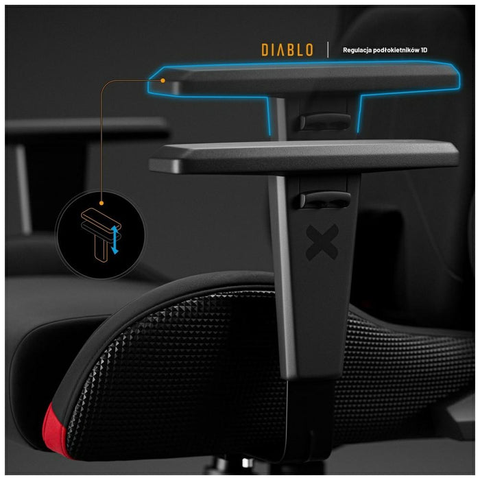 [?] Геймърски стол Diablo Chairs Diablo X-One PRIME Normal Size, черен