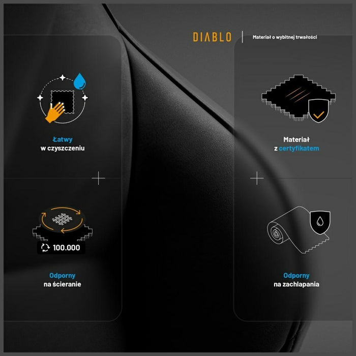 [?] Геймърски стол Diablo Chairs Diablo X-One PRIME Normal Size, черен