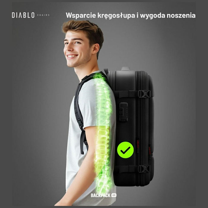 Многофункционален вакуумен раница Diablo Chairs Backpack Air, черна