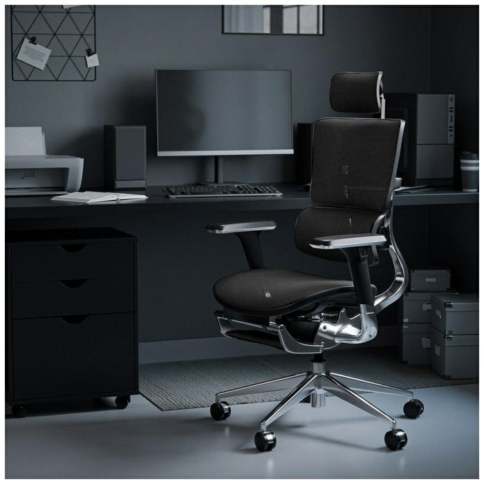 [?] Ергономичен фотьойл Diablo Chairs V-Master, черно-черен