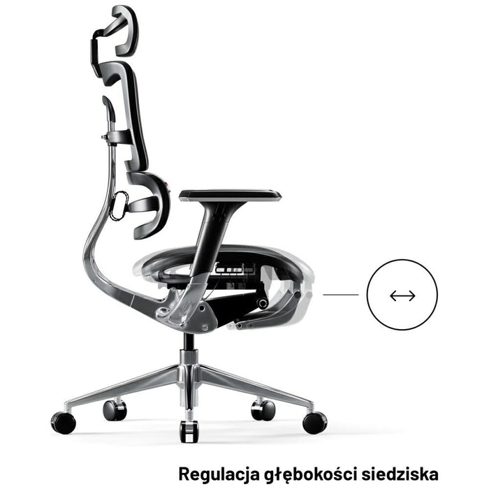 [?] Ергономичен фотьойл Diablo Chairs V-Master, черно-черен
