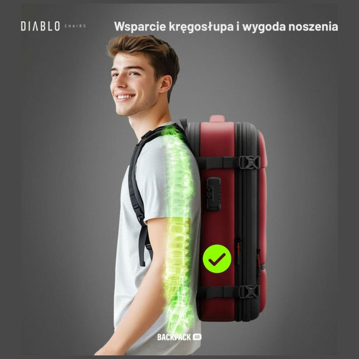 Мултифункционален вакуумен раница Diablo Chairs Backpack Air, бордо
