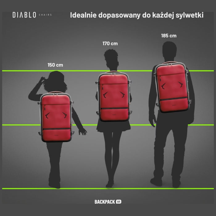Мултифункционален вакуумен раница Diablo Chairs Backpack Air, бордо