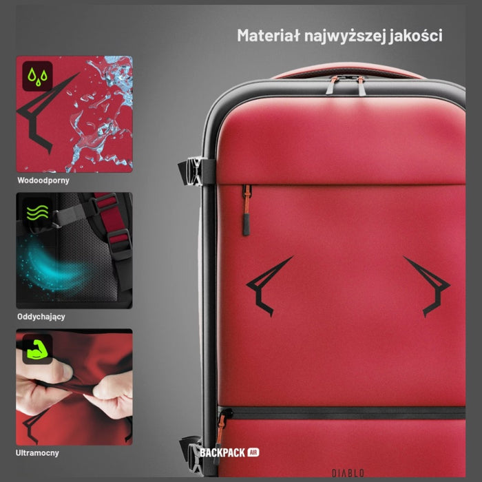 Мултифункционален вакуумен раница Diablo Chairs Backpack Air, бордо