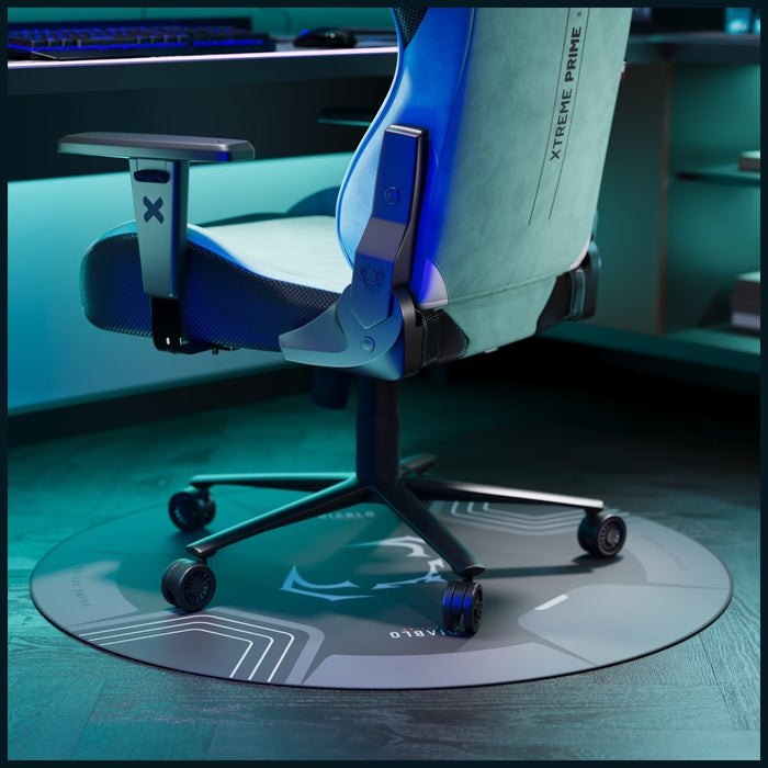 [?] Антиплъзгаща мат Diablo Chairs за фотьойл, черно-сива