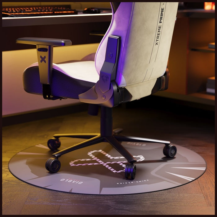 [?] Мат против плъзгане Diablo Chairs за фотьойл, черно-бял