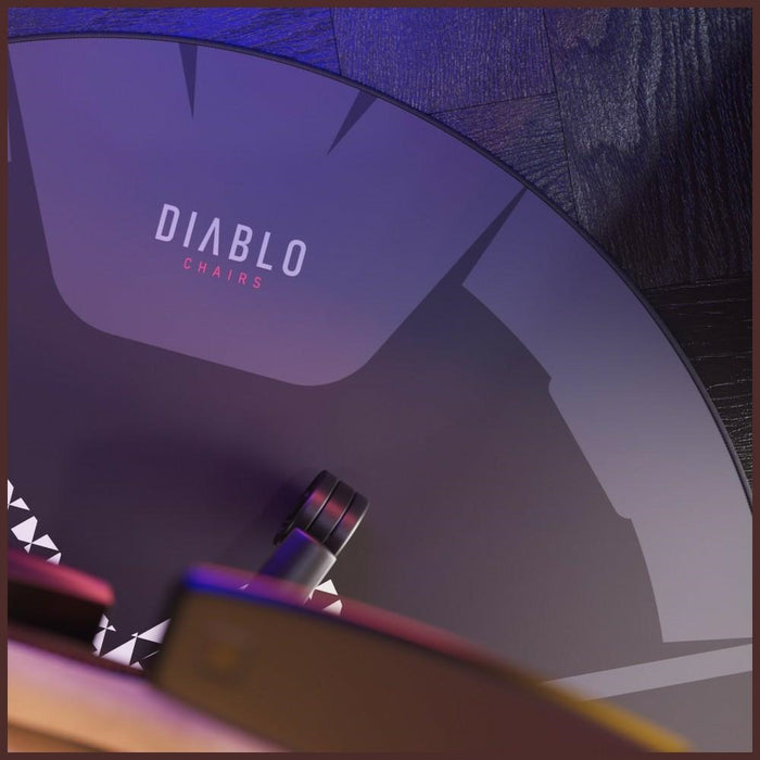 [?] Мат против плъзгане Diablo Chairs за фотьойл, черно-бял