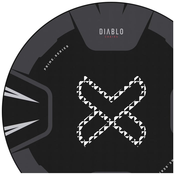 [?] Мат против плъзгане Diablo Chairs за фотьойл, черно-бял