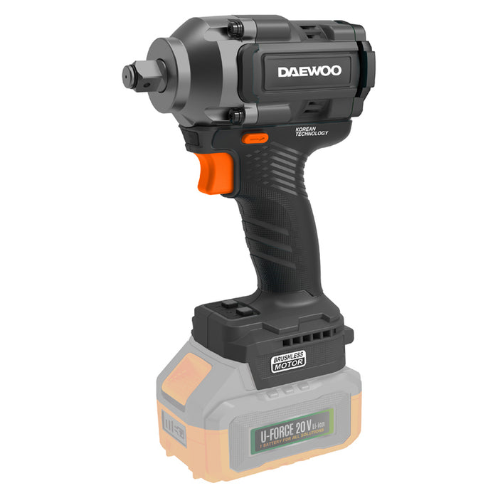 АКУМУЛАТОРЕН БЕЗЧЕТКОВ ГАЙКОВЕРТ DAEWOO DALIWBL20-500 20 V, 500.00 nm, БЕЗ БАТЕРИЯ И ЗАРЯДНО