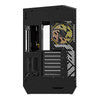 Кутия за компютър Darkflash DY470 (черна) + 4 вентилатора + скоба за GPU