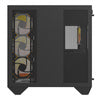 Кутия за компютър Darkflash DY470 (черна) + 4 вентилатора + скоба за GPU