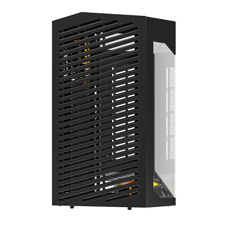 Кутия за компютър Darkflash DY470 (черна) + 4 вентилатора + скоба за GPU