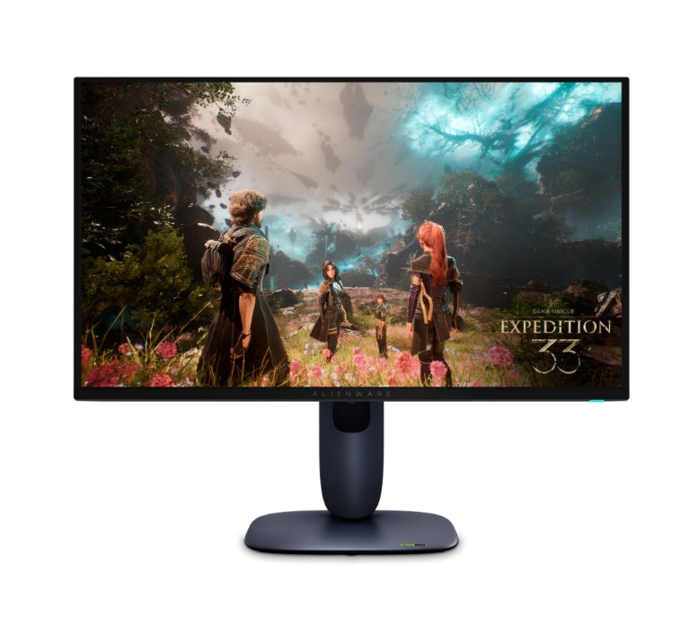 Dell Alienware AW2725Q, 26,7" QD-OLED, IPS, 0,03 ms GtG, AMD FreeSync, NVIDIA G-SYNC, 1 500 000:1, 1000 cd/m2, 4K UHD (3840 x 2160), 240Hz, 99% DCI-P3, HDMI, Earc, DP, USB 5Gbps, USB-C, PIP, PBP, регулируема височина, завъртане, завъртане, накланяне