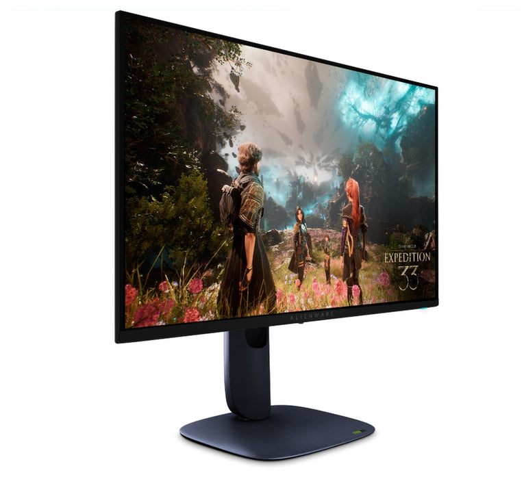 Dell Alienware AW2725Q, 26,7" QD-OLED, IPS, 0,03 ms GtG, AMD FreeSync, NVIDIA G-SYNC, 1 500 000:1, 1000 cd/m2, 4K UHD (3840 x 2160), 240Hz, 99% DCI-P3, HDMI, Earc, DP, USB 5Gbps, USB-C, PIP, PBP, регулируема височина, завъртане, завъртане, накланяне