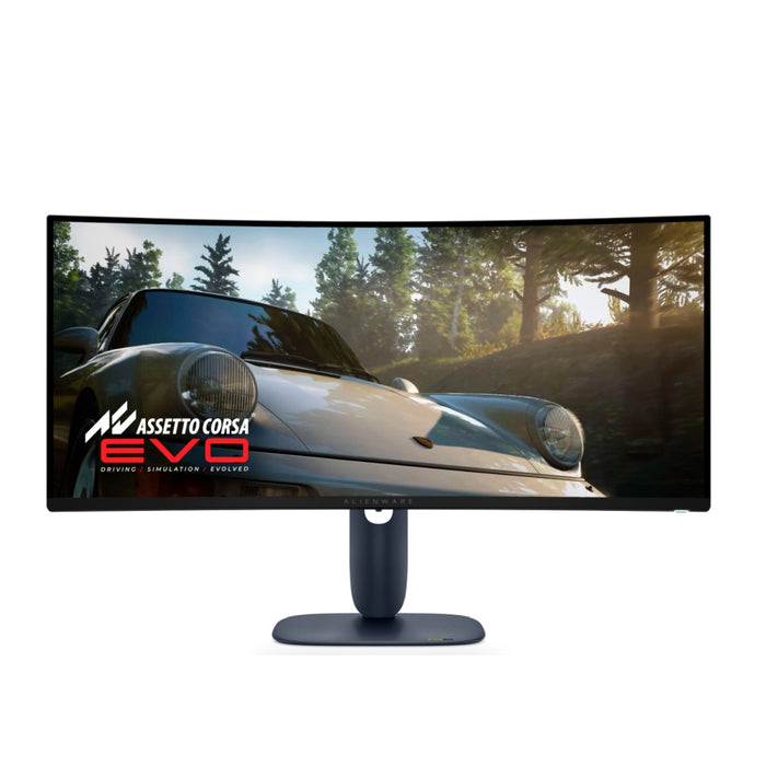 Dell Alienware AW3425DW , 34.2" ИЗВИТ QD-OLED 21:9 ,0.03ms GTG, WQHD (3440x1440), 240Hz, 1 500 000:1, 1000cd/m2, NVIDIA G-SYNC съвместим, AMD FreeSync Premium, HDR 400, 99,30% DCI-P3, HDMI, DP, USB, PIP, PBP, регулируем по височина, завъртане, наклон, чер