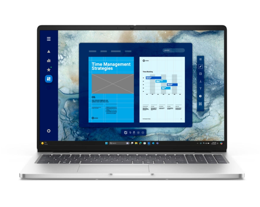 Dell Pro 16 PC16250, Intel Ultra 7 255U (12 TOPS NPU, 12 ядра, до 5,2 GHz), 16" FHD+(1920x1200) 300nits AG, 16 GB: 1x16 GB, DDR5, 5600 MT/s, 512 GB SSD, Intel Graphics, FHD HDR IR камера и Микрофон, Wi-Fi 6E, FPR, Backlit Kb, Win11 Pro, Platinum silver