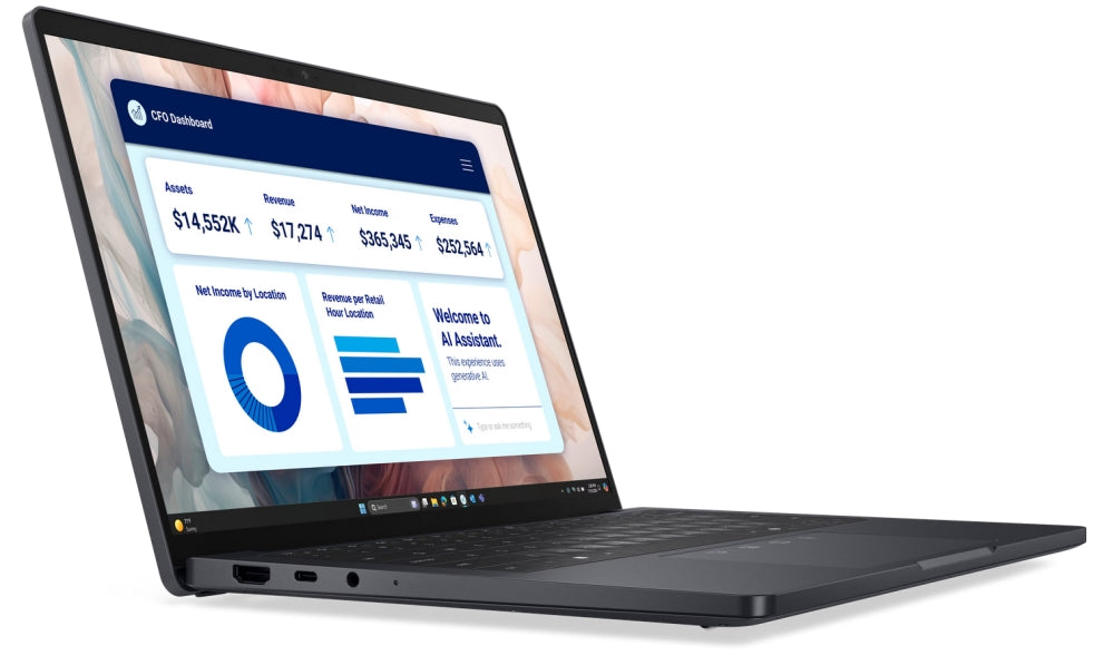 Dell Pro 13 Premium PA13250, Intel Ultra 5 236V (40 TOPS NPU, 8 ядра, до 4,7 GHz), 13,3" FHD+(1920x1200) WVA 400nits AG, 16 GB: LPDDR5x, 8533 MT/s (вграден), 512 GB SSD PCIe M.2, Intel Arc, 8MP HDR+IR камери и микрофон, Wi-Fi 7, FPR, Backlit Kb, Win 11 Pr