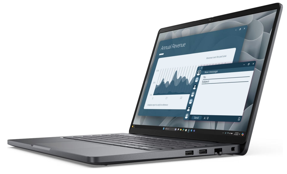 Dell Pro 14 PC14255, AMD Ryzen 5 PRO 230 (22 MB кеш, 6 ядра, до 4,9 GHz, 16 TOPS NPU), 14" FHD+(1920x1200) IPS, 300 nits AG, 16 GB: 1 x 16 GB, DDR5, 5600 MT/s, 512 GB SSD, AMD Radeon 760M графика, FHD HDR IR камера и микрофон, Wi-Fi 6E, FPR, Backlit Kb,