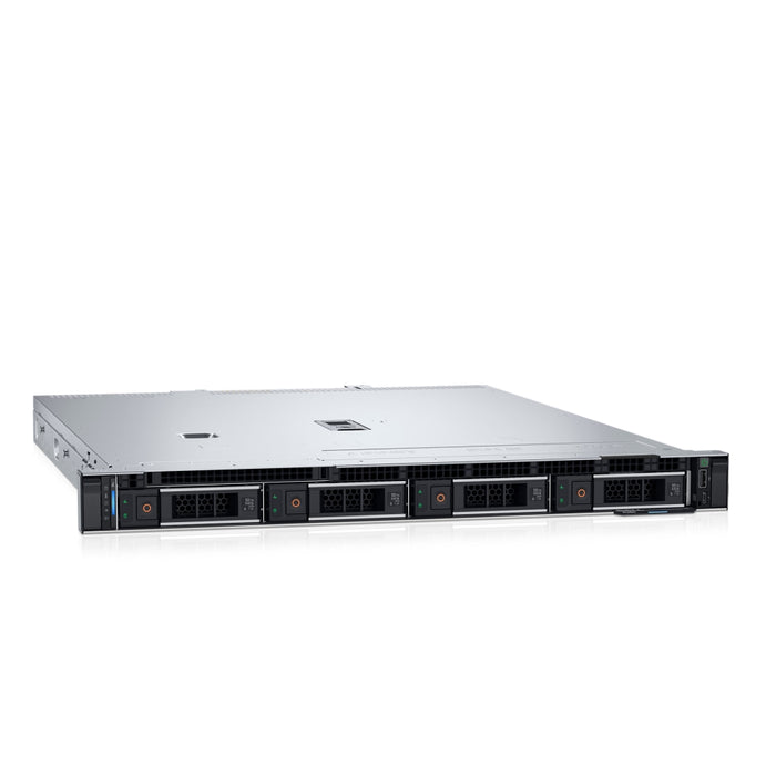 Dell PowerEdge R360, шаси 4 x 3.5 HotPlug, Intel Xeon E-2414, 1x16GB DDR5 UDIMM, 1x2TB, Rails Without CA, Bezel, Broadcom 5720 Dual Port, PERC H355 със скоба за предно зареждане, iDRAC9 Basic 16G, Single 700W Titanium, 3Y Basic На място