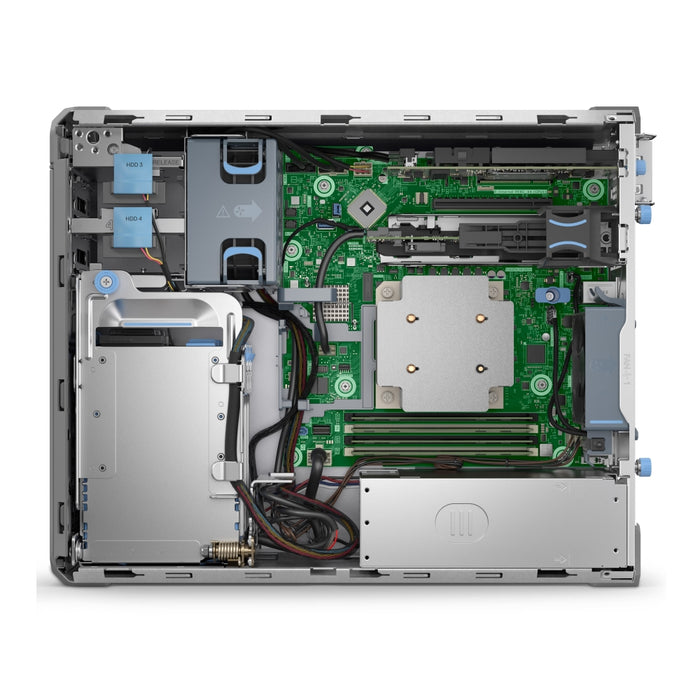 Dell PowerEdge T160, шаси 3 x 3.5", Intel Xeon E-2414, 16GB DDR5 UDIMM, 1x2TB 7.2K RPM SATA, NO PERC, Broadcom 5720 Dual Port 1Gb On-Board LOM, iDRAC9 Basic 16G, 300W, 3Y Basic Onsite